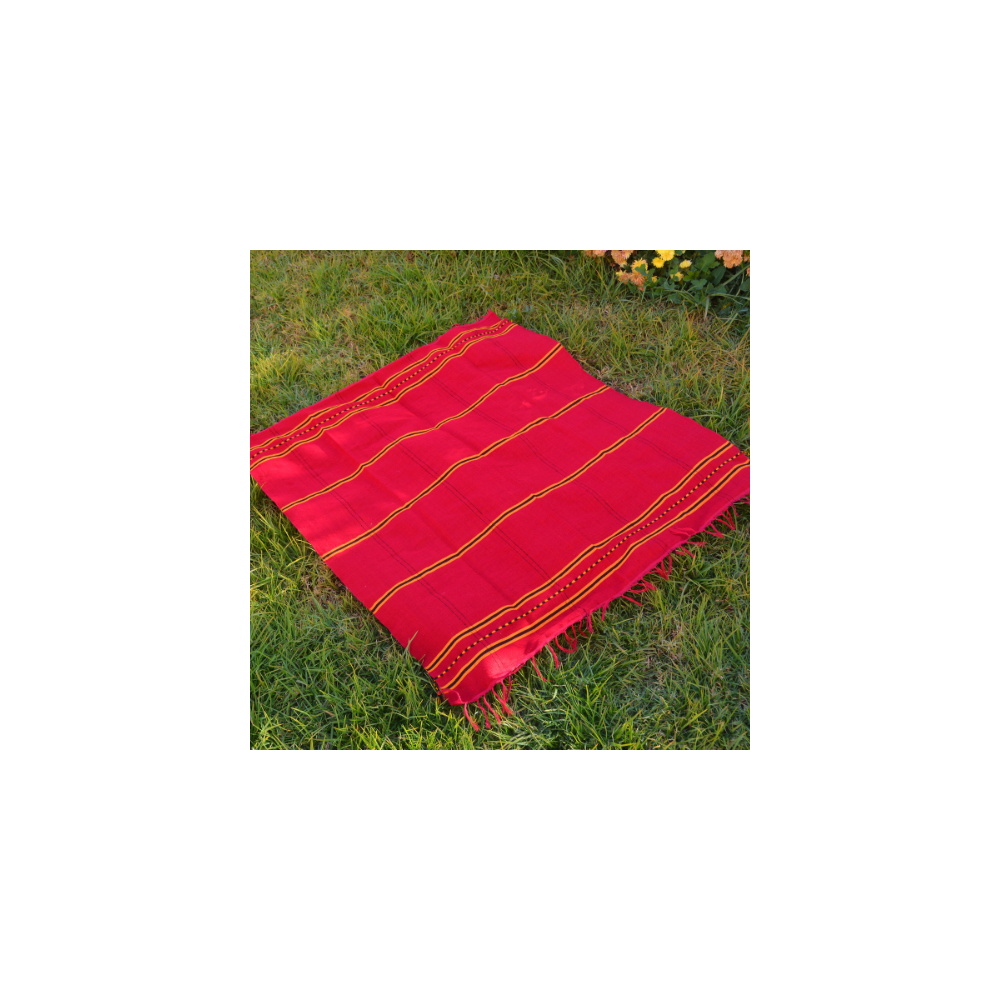 Plaid marocain tissé en coton 